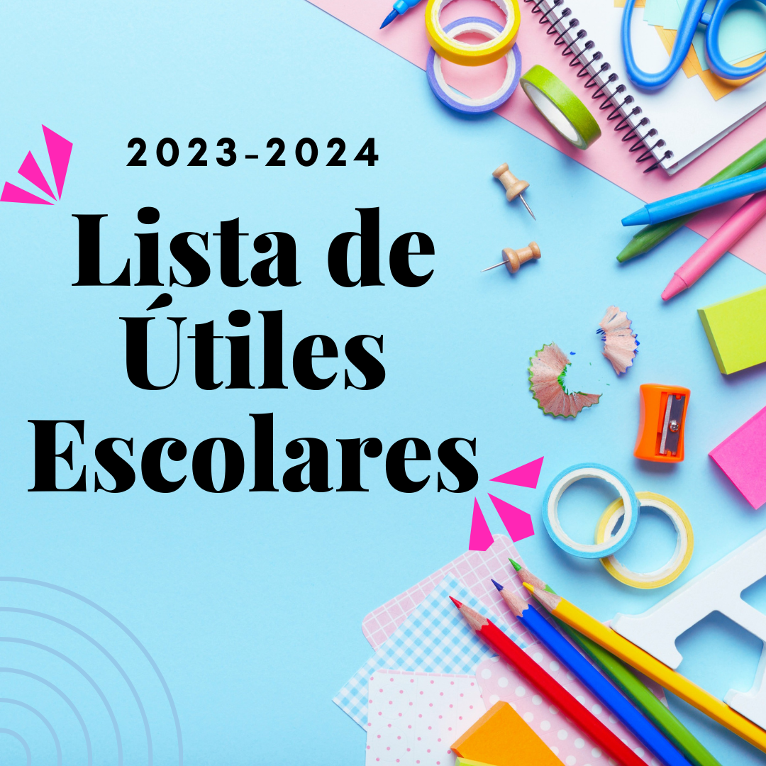 School Supply list graphic in spanish