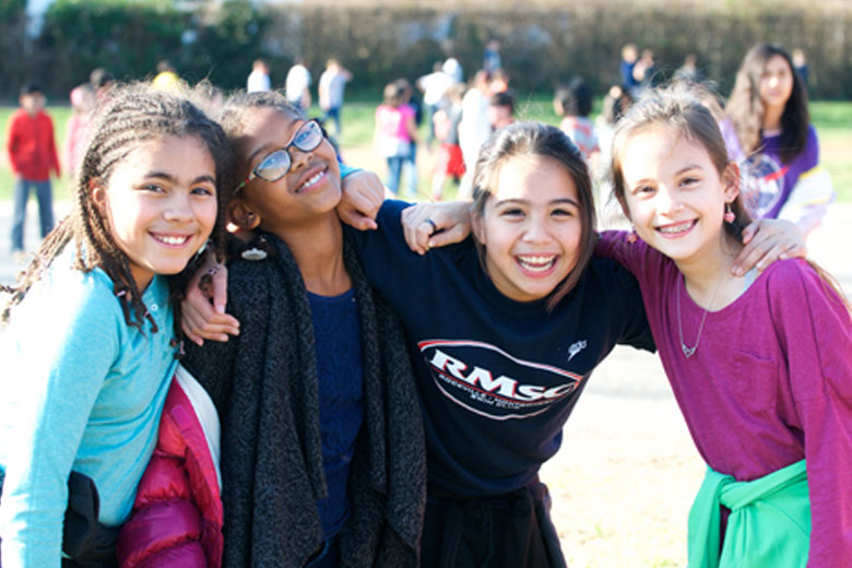 girls smiling