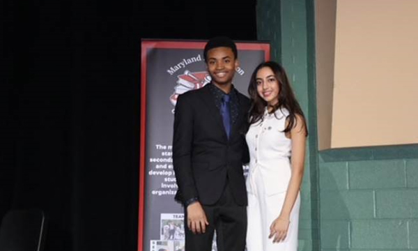Finalists Zaria Naqvi (MCPS) and O&rsquo;Marie Barnes (PGCPS)