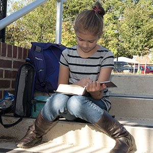 Girl reading