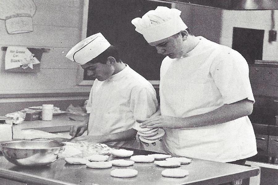 Rockville High School Cafeteria in the early years